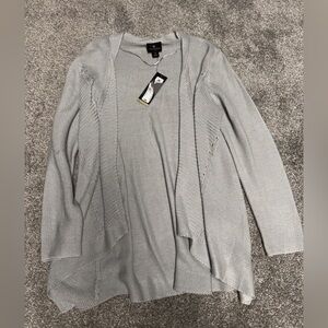 Worthington Light Gray Cardigan Sweater